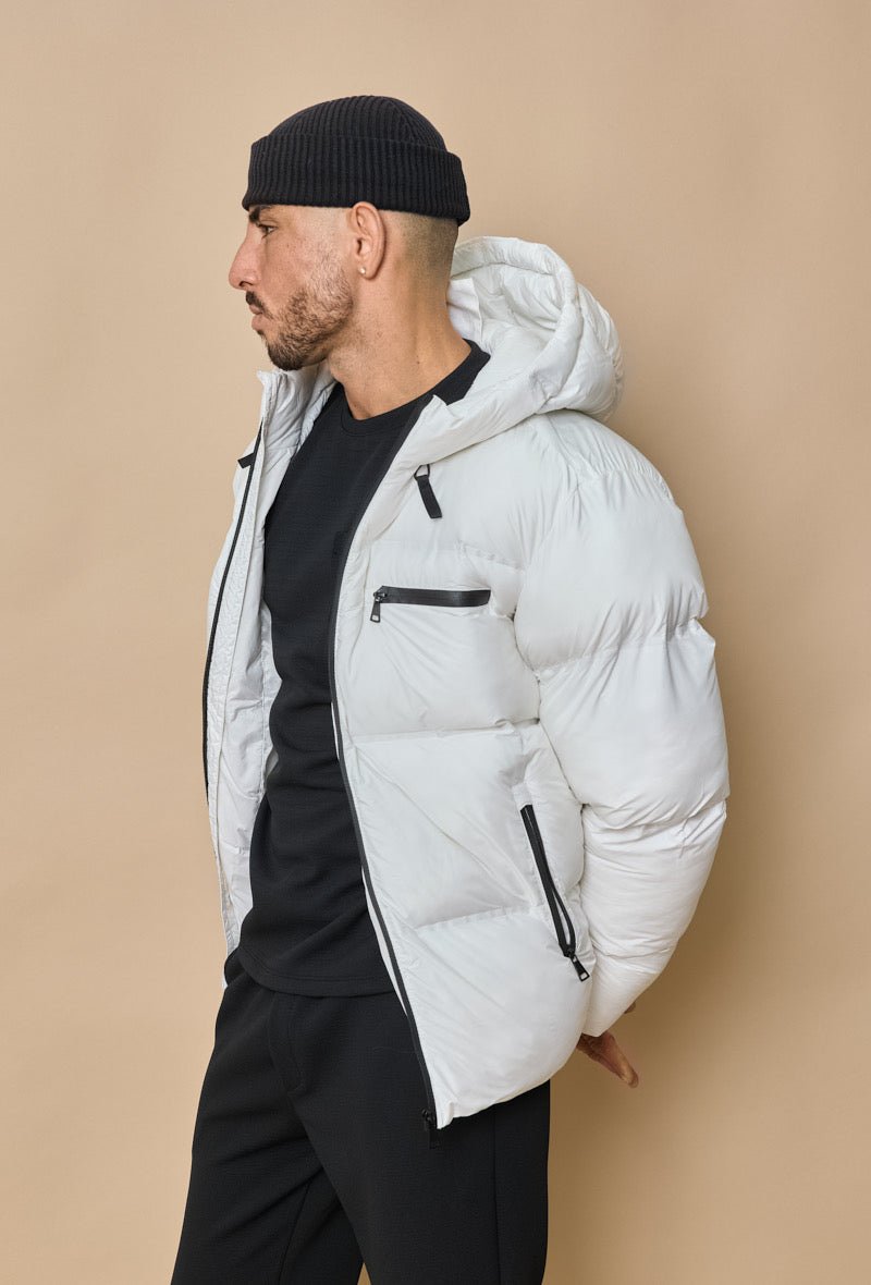 Winterjas voor Heren Wit ~ met Capuchon