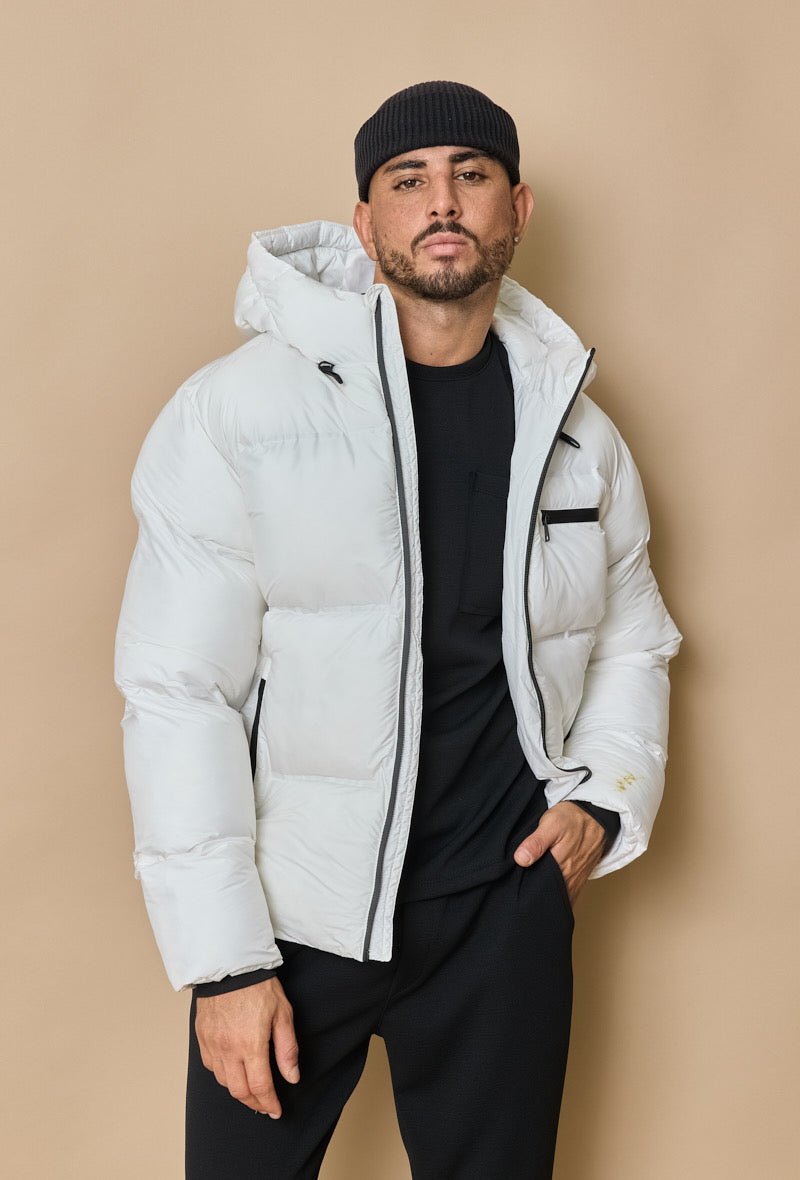 Winterjas voor Heren Wit ~ met Capuchon