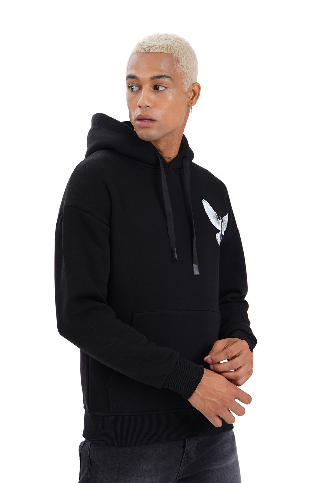 Pigeon hoodie voor heren - Zwart