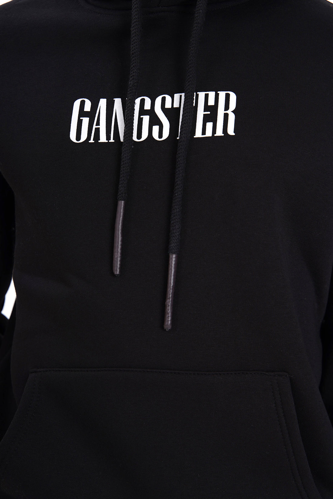 Gangster hoodie voor heren - Zwart