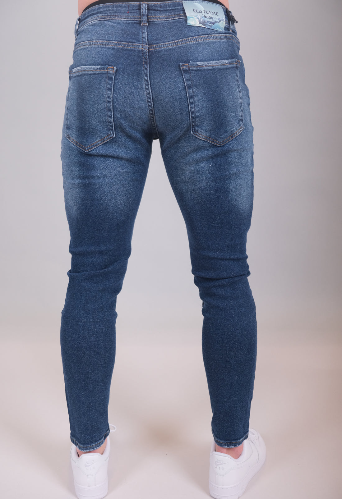 Skinny stretch jeans voor heren - Blauw