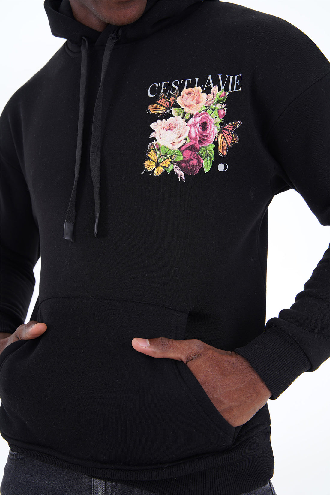 Cest La Vie hoodie voor heren - Zwart