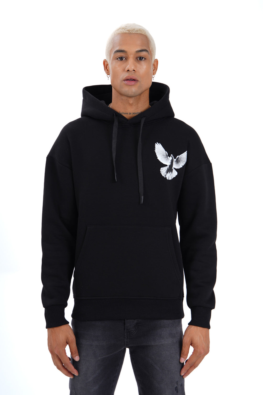 Pigeon hoodie voor heren - Zwart