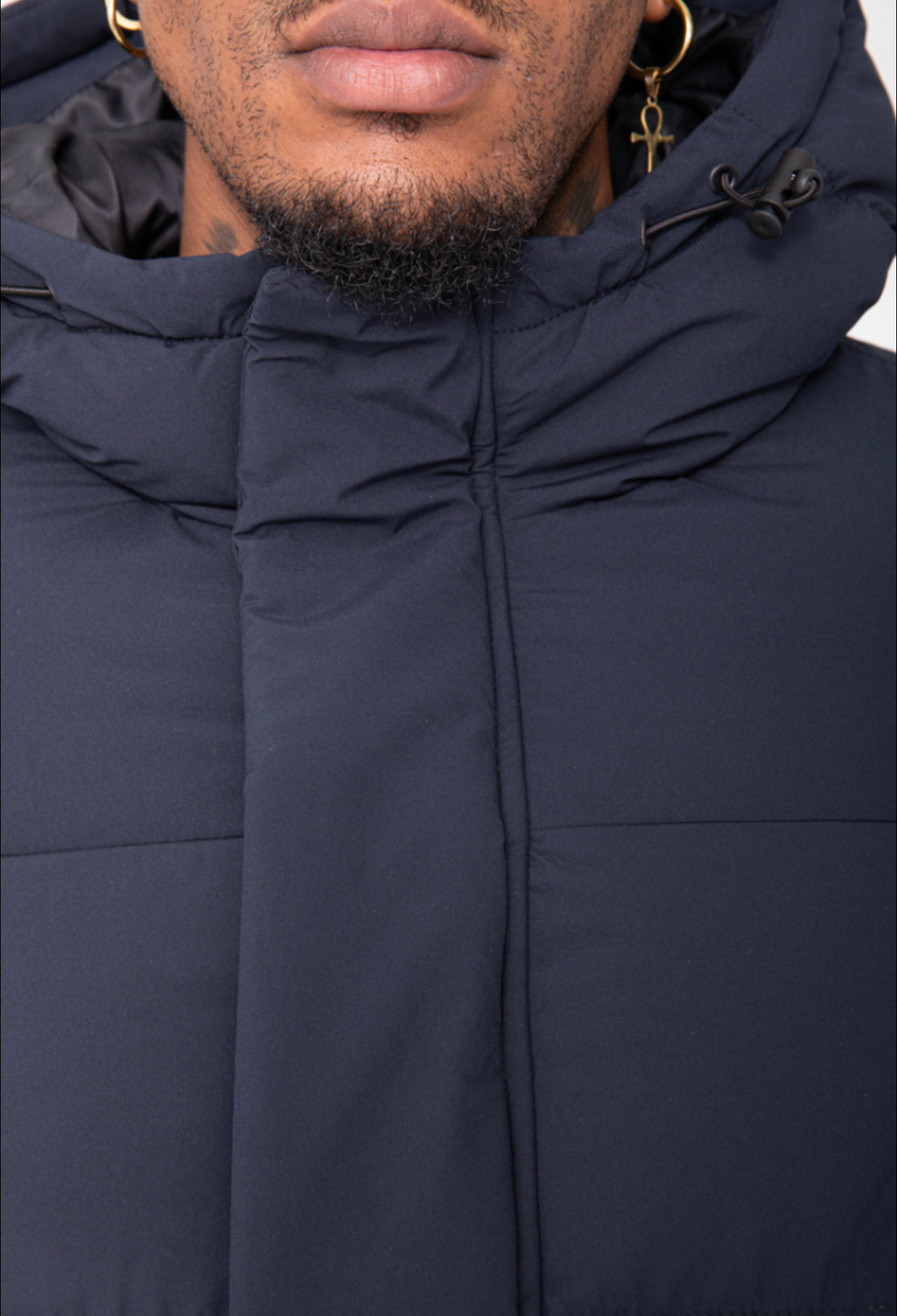 Hooded Puffer Jacket Heren - Warme winterjas met ritszakken, bont bubbelkraag, donsjack met manchetten, effen kleur, volledige rits, gewatteerde puffer met fleece voering, jas voor heren zonder Hooded Puffer Jacket Heren - Warme winterjas met ritszakken, bont bubbelkraag, donsjack met manchetten, effen kleur, volledige rits, gewatteerde puffer met fleece voering, jas voor heren zonder