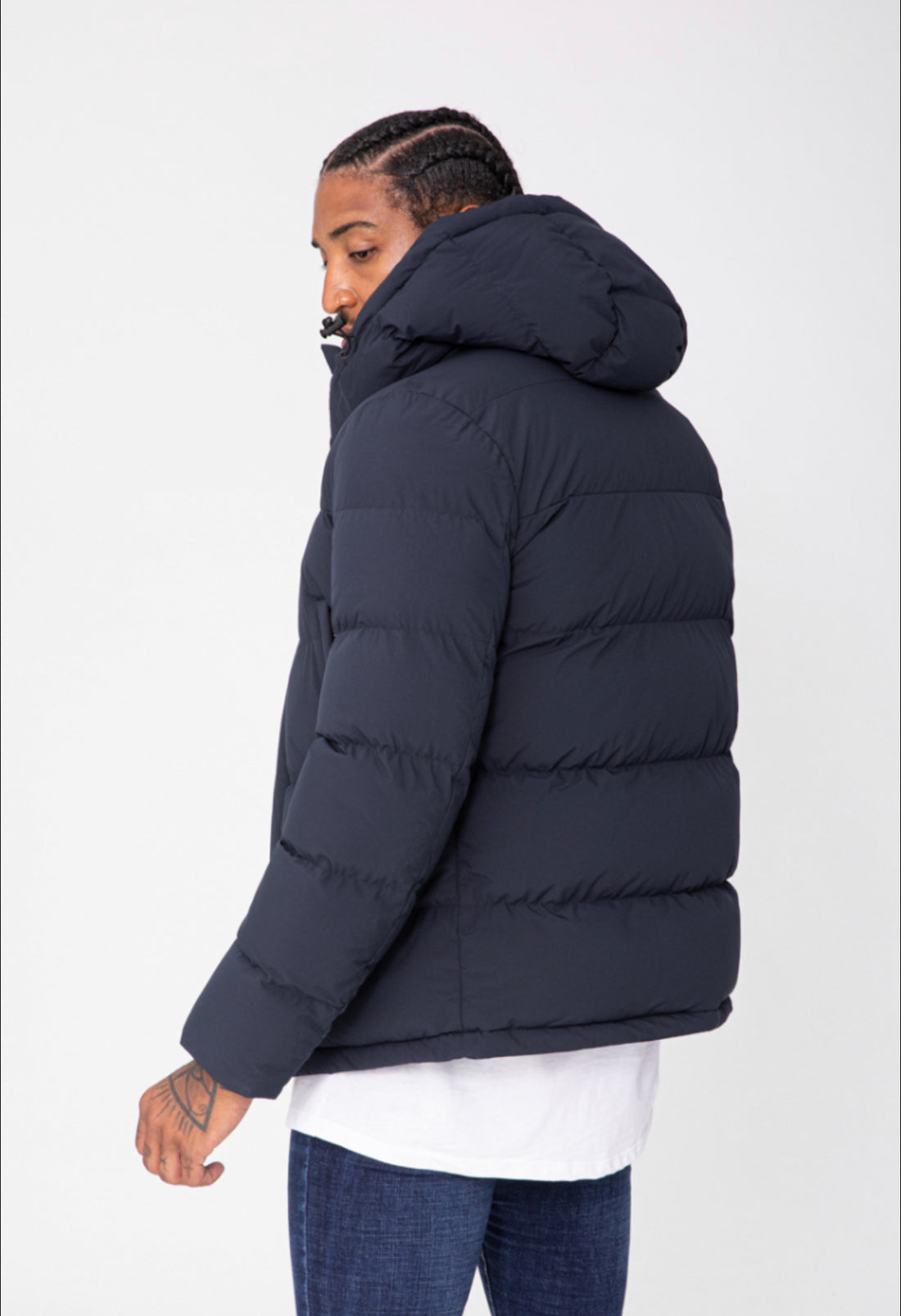 Hooded Puffer Heren Winterjas ~ NavyBlue