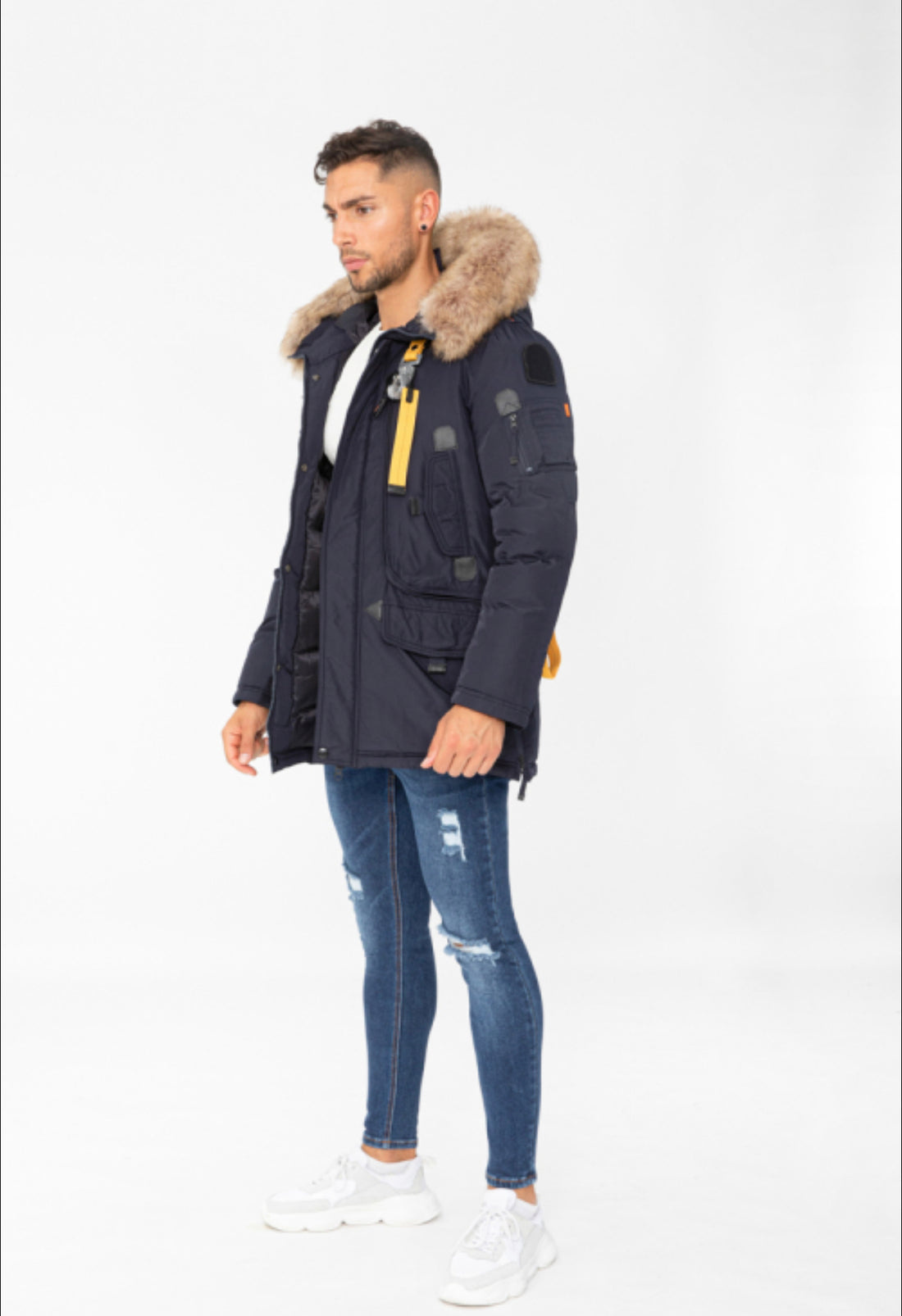 Parka Winterjas voor Heren With Pocket~ NavyBlue